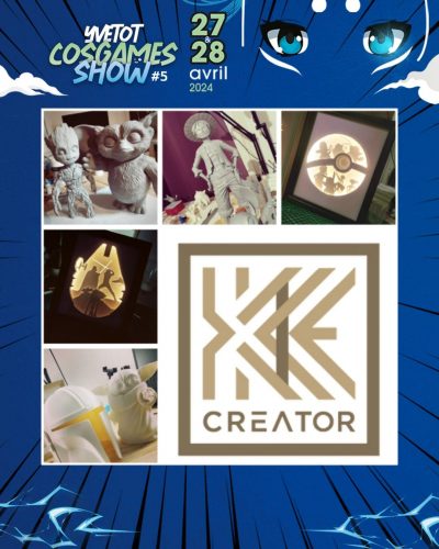 #14 Encore un artisan du commerce local yvetotais, Kie Creator, créateur d'objets en impression 3D, gravure et découpe. Venez le découvrir sur son stand ! 🛠